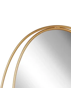 Vægspejl BESSON 55 cm 90 cm Metal Guld