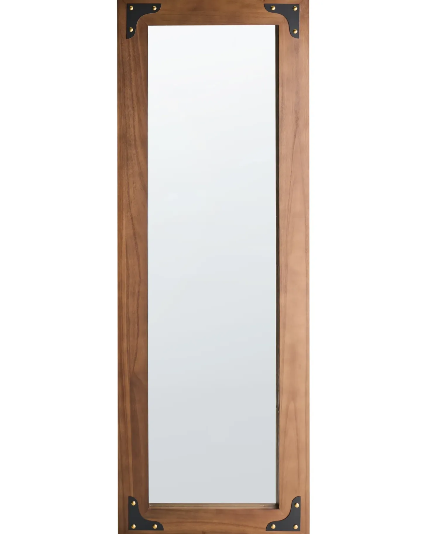 Vægspejl BLOSVILLE 58 cm 164 cm Ædelgran Brun