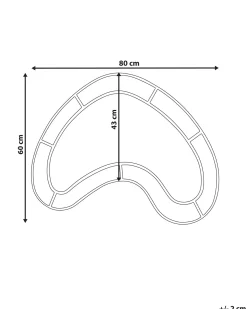 Vægspejl BOUVRON 80 cm 60 cm Multifarvet