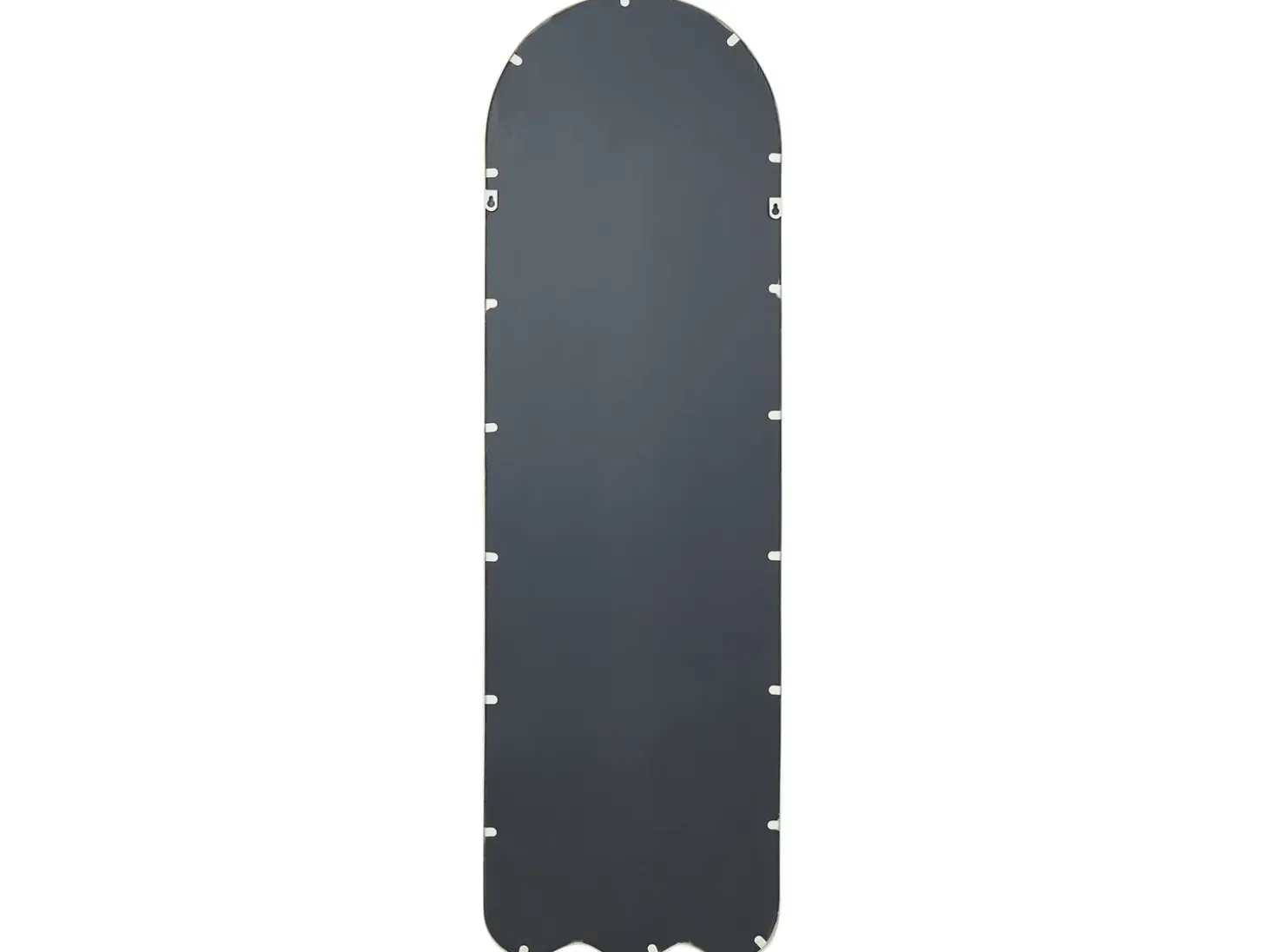 Vægspejl BUSSY 45 cm 145 cm Metal Cremehvid