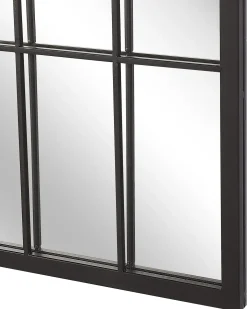 Vægspejl CASSEL 50 cm 115 cm Metal Sort