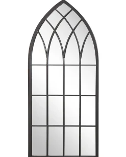 Vægspejl CASSEL 50 cm 115 cm Metal Sort