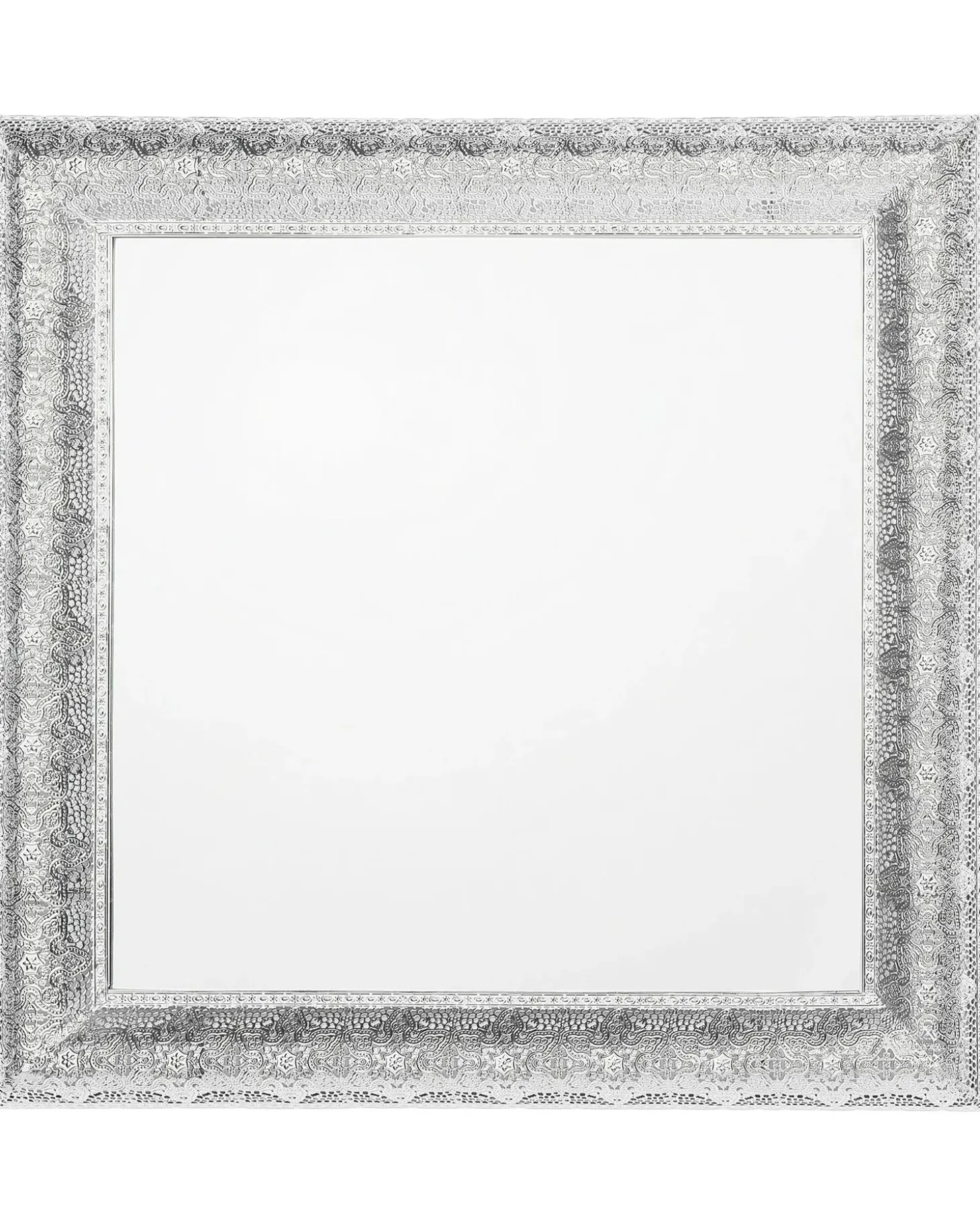 Vægspejl CAVAN 65 cm 65 cm Metal Sølv