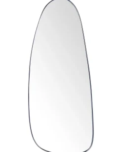 Vægspejl CERGY 39 cm 95 cm Metal Sort