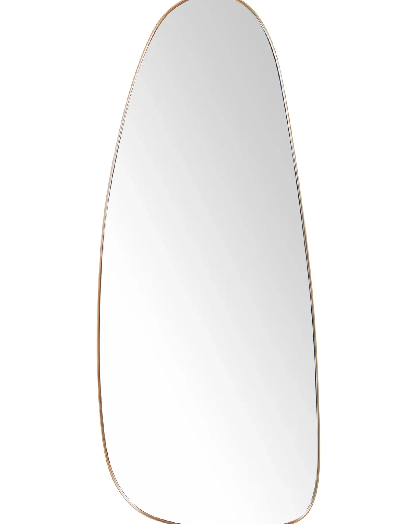 Vægspejl CERGY 39 cm 95 cm Metal Guld