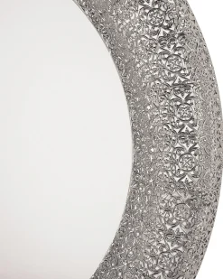 Vægspejl CHANNAY 80 cm 80 cm Metal Sølv