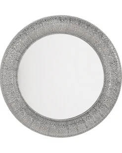 Vægspejl CHANNAY 80 cm 80 cm Metal Sølv
