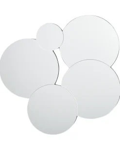 Vægspejl CLAIS 82 cm 80 cm Sølv