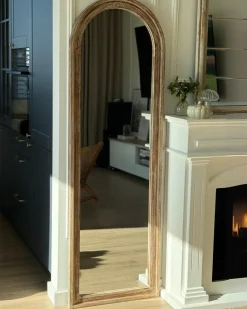 Vægspejl COIGNY 55 cm 170 cm Ædelgran Lysebrun