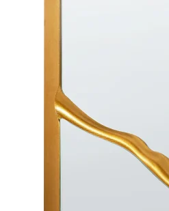 Vægspejl COOLE 80 cm 80 cm Guld
