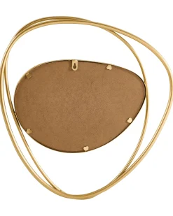 Vægspejl COURCY 50 cm 54 cm Metal Guld