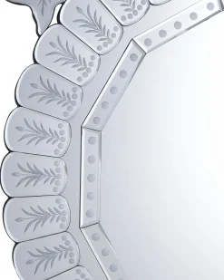 Vægspejl CRAON 67 cm 100 cm Sølv