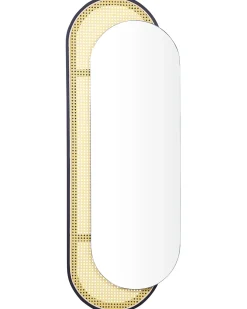 Vægspejl CREIL 51 cm 143 cm PE-rattan Naturlig