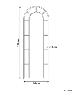 Vægspejl CROSSES 60 cm 170 cm Metal Guld