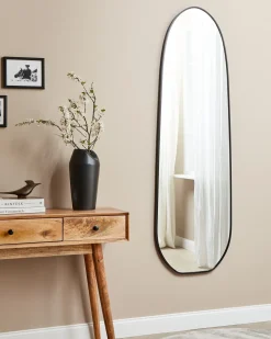 Vægspejl DARNETS 45 cm 160 cm Metal Sort