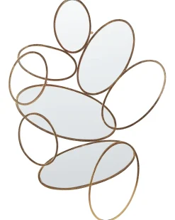 Vægspejl DECIZE 113 cm 77 cm Metal Guld