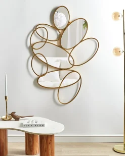 Vægspejl DECIZE 113 cm 77 cm Metal Guld