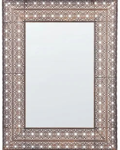Vægspejl DEHRADUN 69 cm 90 cm Metal Kobber