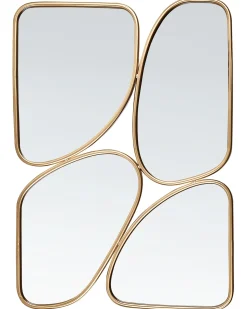 Vægspejl DIANCEY 70 cm 100 cm Metal Guld