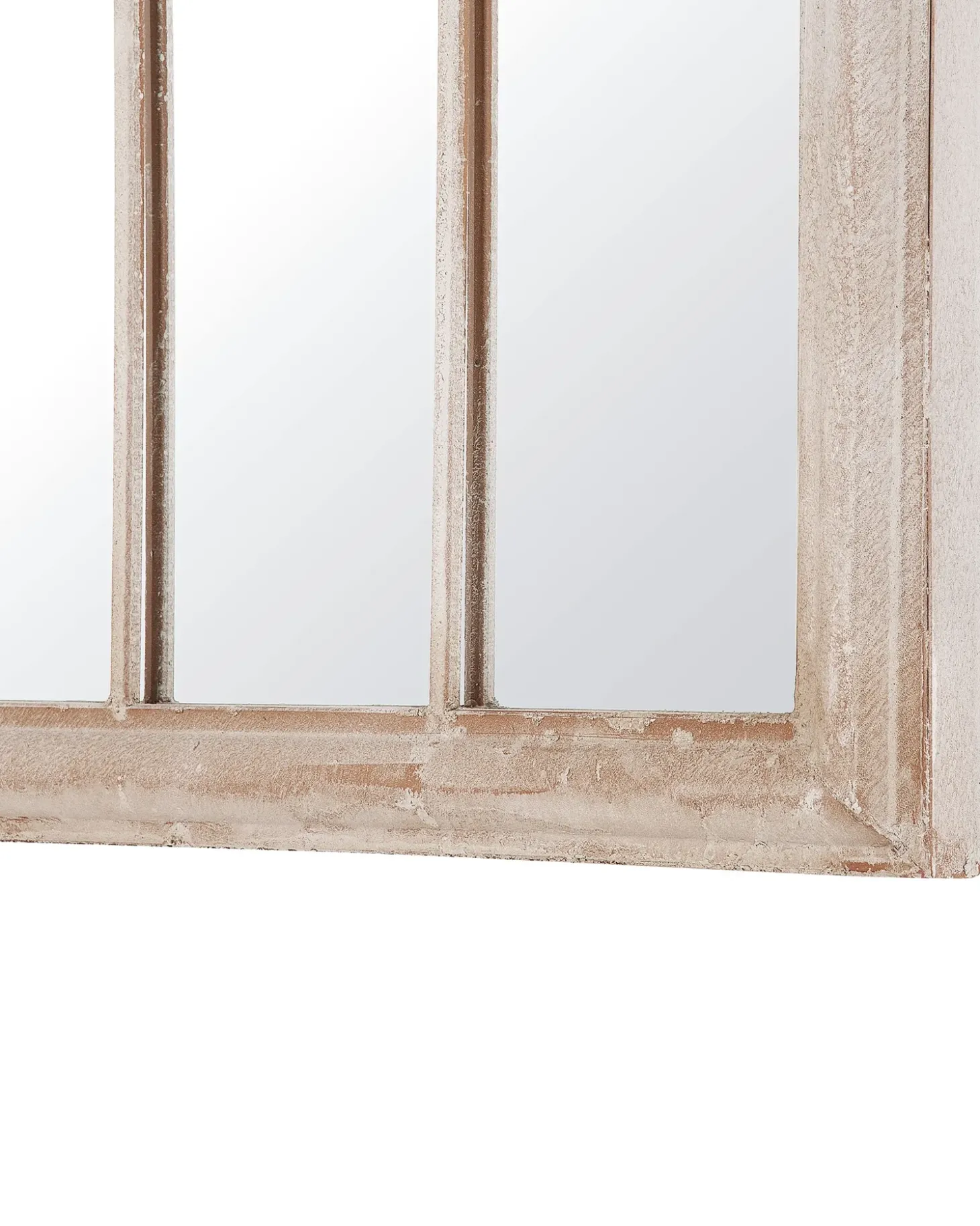 Vægspejl EMBRY 69 cm 88 cm Metal Beige