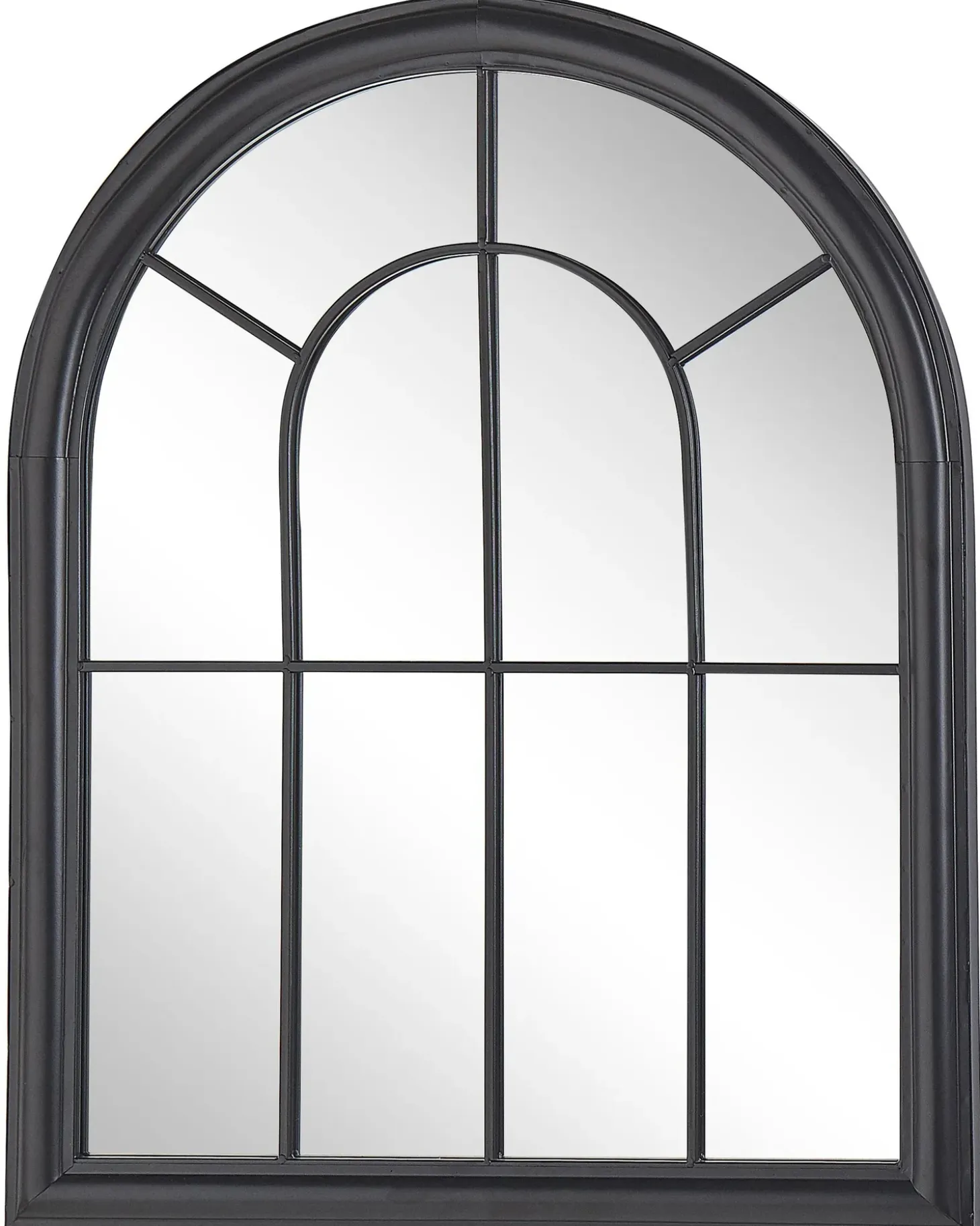 Vægspejl EMBRY 69 cm 89 cm Metal Sort