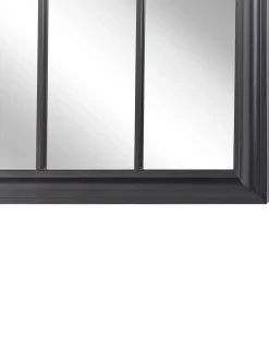 Vægspejl EMBRY 69 cm 89 cm Metal Sort