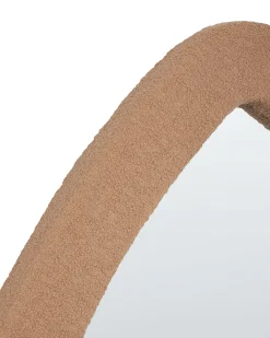 Vægspejl EPIRY 79 cm 80 cm Boucle Lysebrun