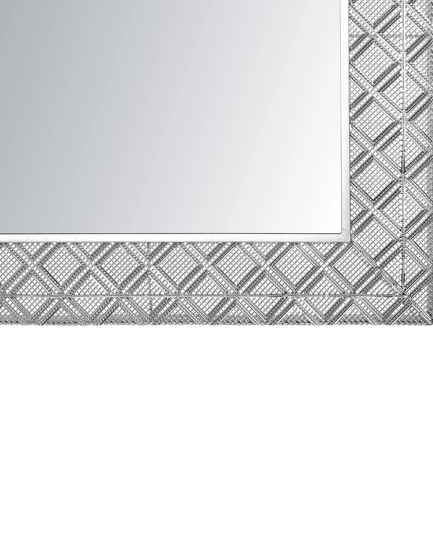 Vægspejl EVETTES 80 cm 80 cm Metal Sølv