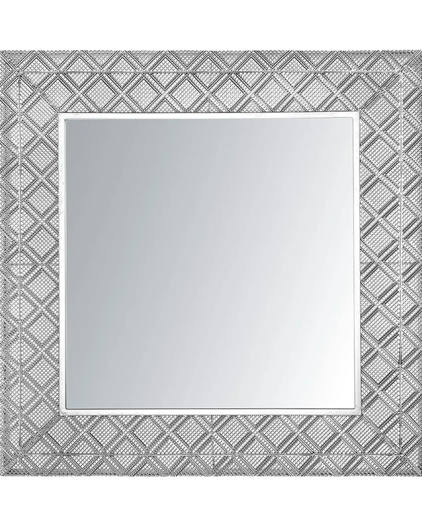 Vægspejl EVETTES 80 cm 80 cm Metal Sølv