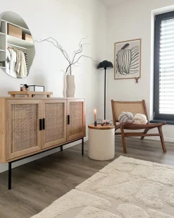Vægspejl FALAISE 50 cm 70 cm Sølv