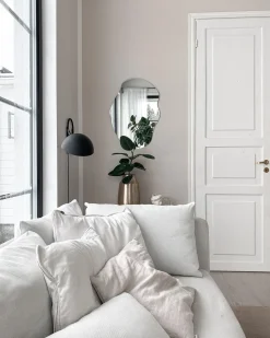 Vægspejl FALAISE 50 cm 70 cm Sølv