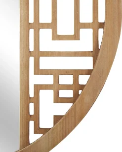 Vægspejl FIRMINY 60 cm 60 cm Ædelgran Lysebrun