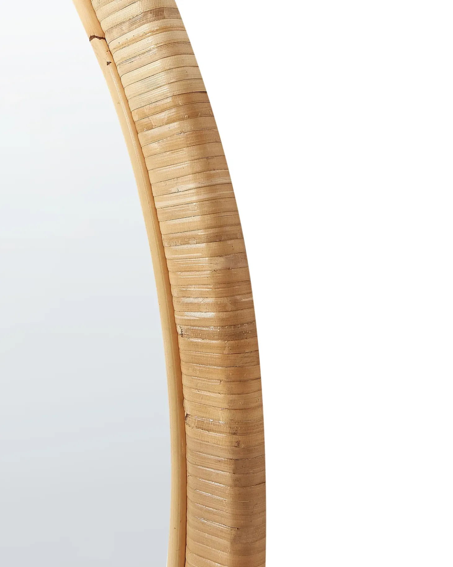 Vægspejl FOISSY 50 cm 70 cm Rattan Naturlig