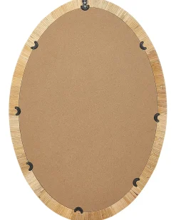 Vægspejl FOISSY 50 cm 70 cm Rattan Naturlig