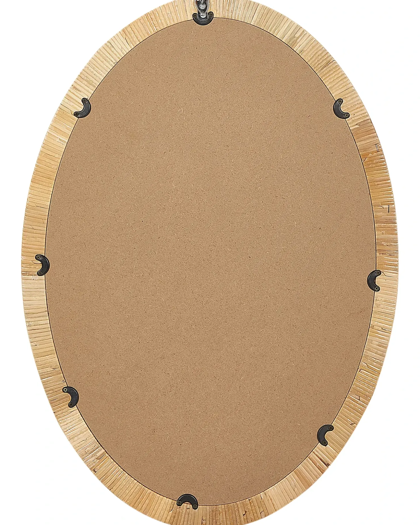 Vægspejl FOISSY 50 cm 70 cm Rattan Naturlig
