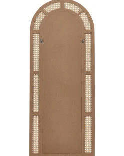 Vægspejl FRANEY 50 cm 120 cm Rattan Naturlig