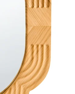 Vægspejl FRESVILLE 62 cm 100 cm Fyretræ Lysebrun