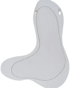Vægspejl GUICLAN 61 cm 83 cm Hvid