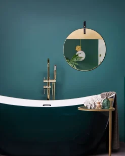 Vægspejl GURS 60 cm 60 cm Metal Guld
