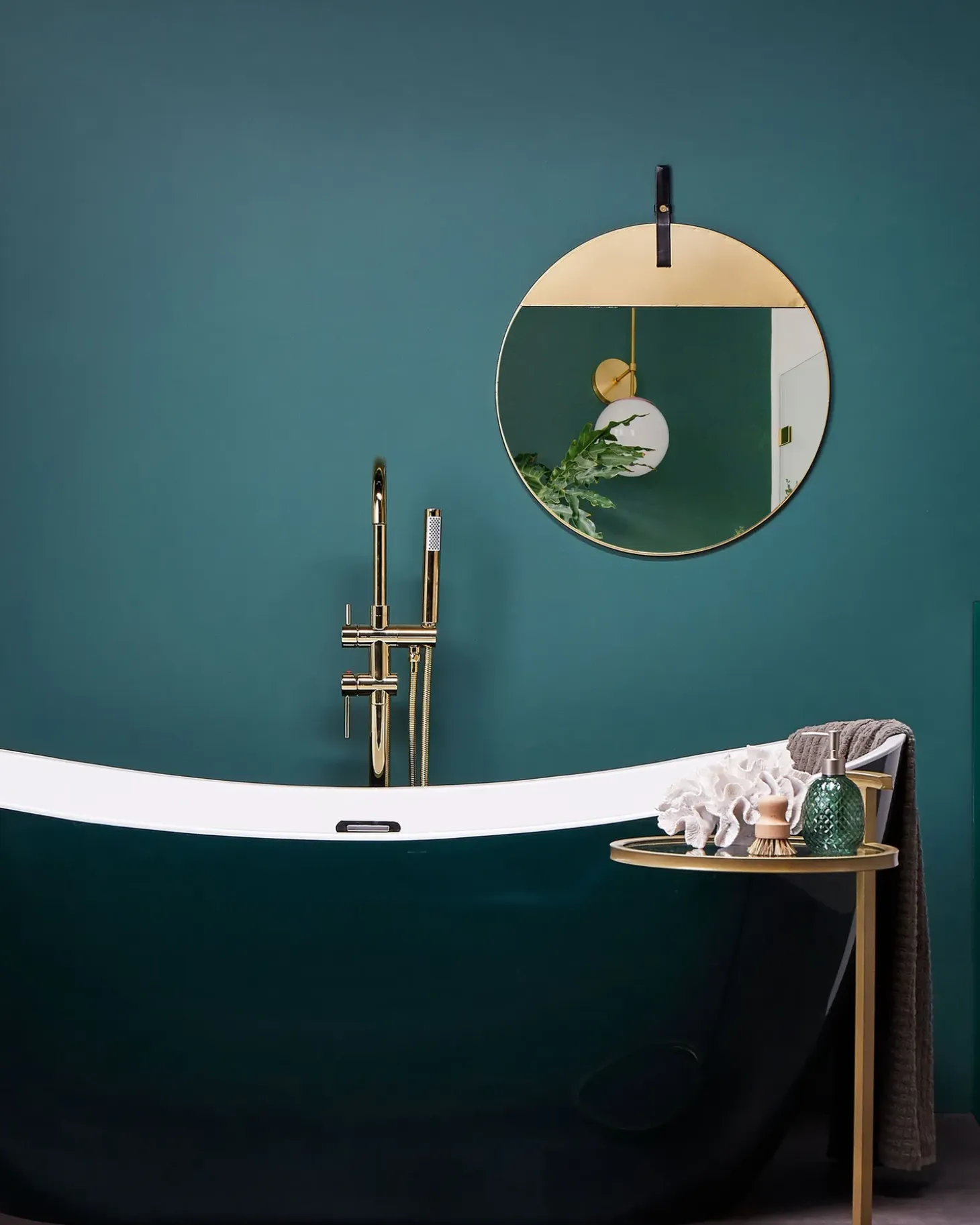 Vægspejl GURS 60 cm 60 cm Metal Guld