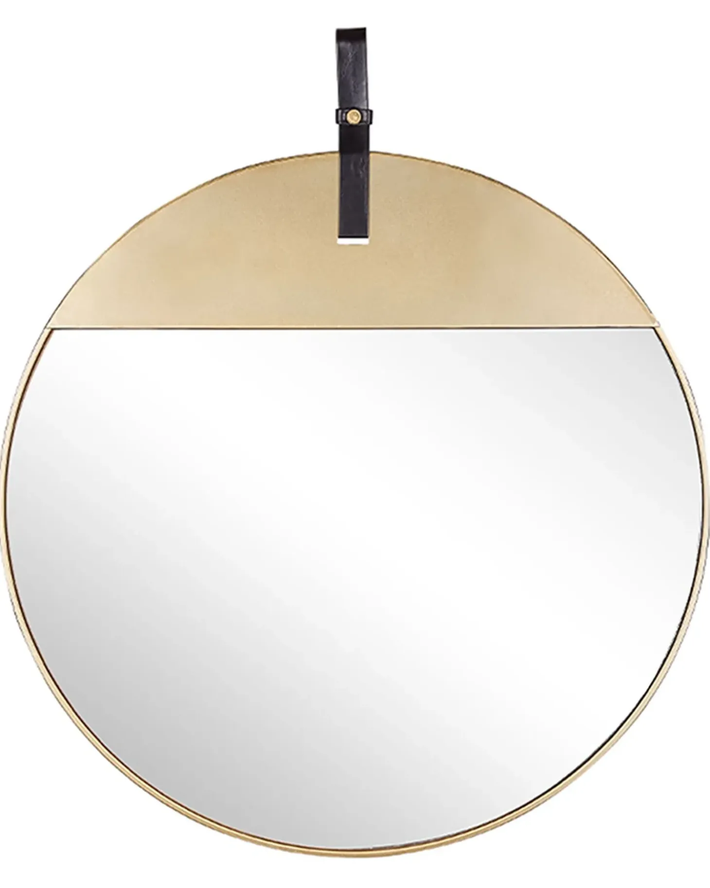 Vægspejl GURS 60 cm 60 cm Metal Guld