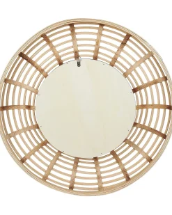 Vægspejl HANUA 60 cm 60 cm Bambus Naturlig