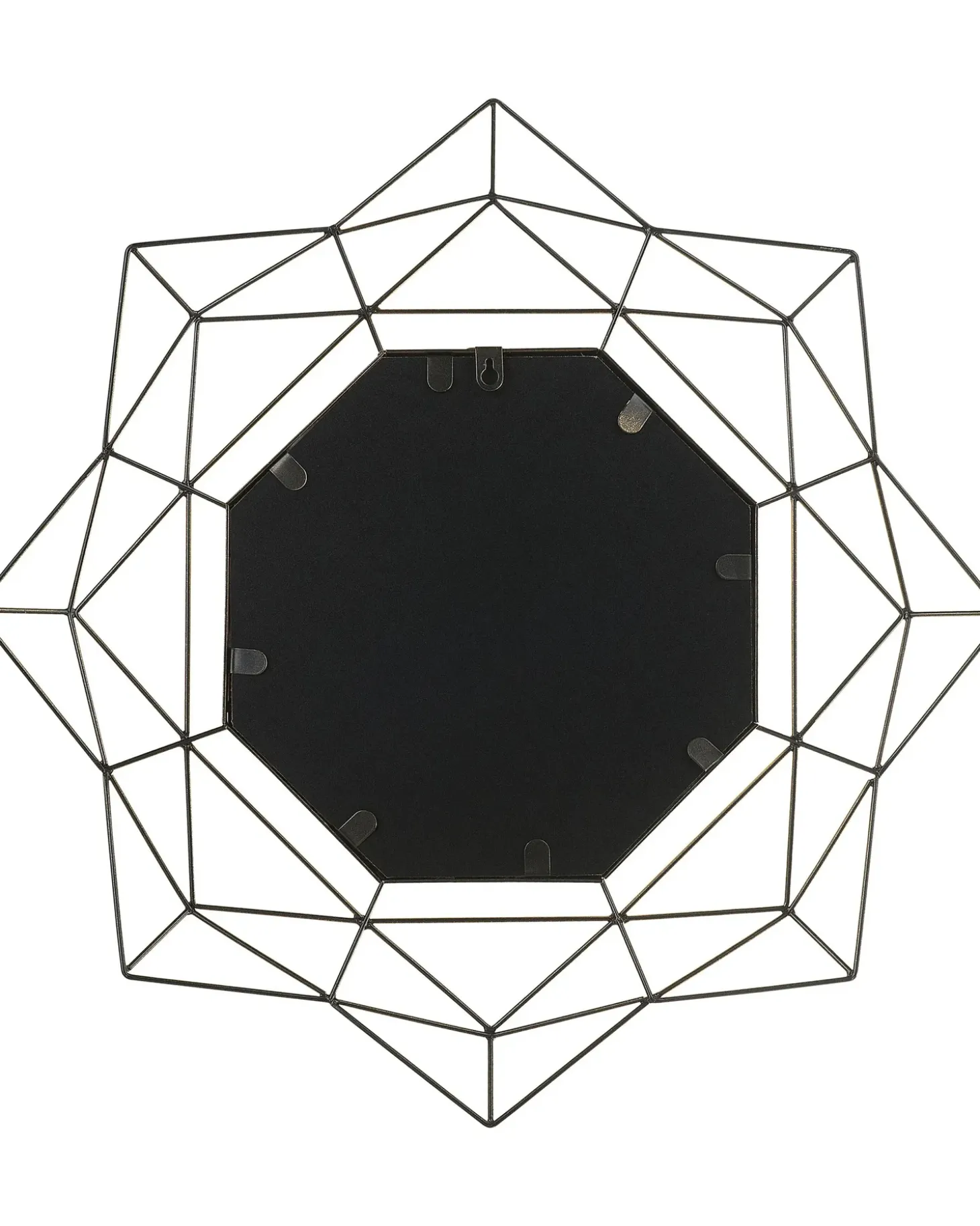 Vægspejl HILLION 60 cm 60 cm Metal Guld