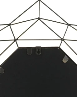 Vægspejl HILLION 60 cm 60 cm Metal Guld