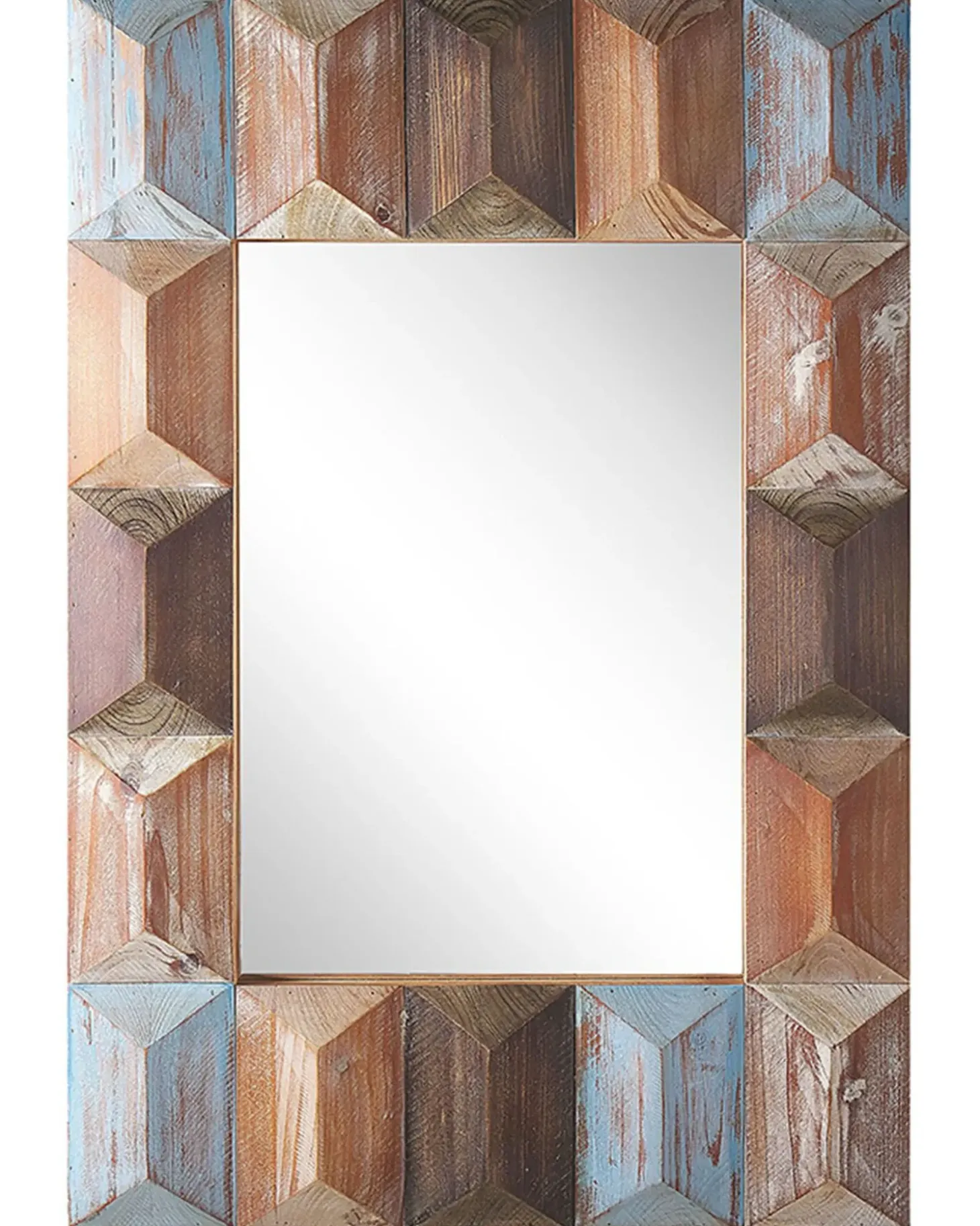 Vægspejl HIZOTE 63 cm 90 cm Ædelgran Brun