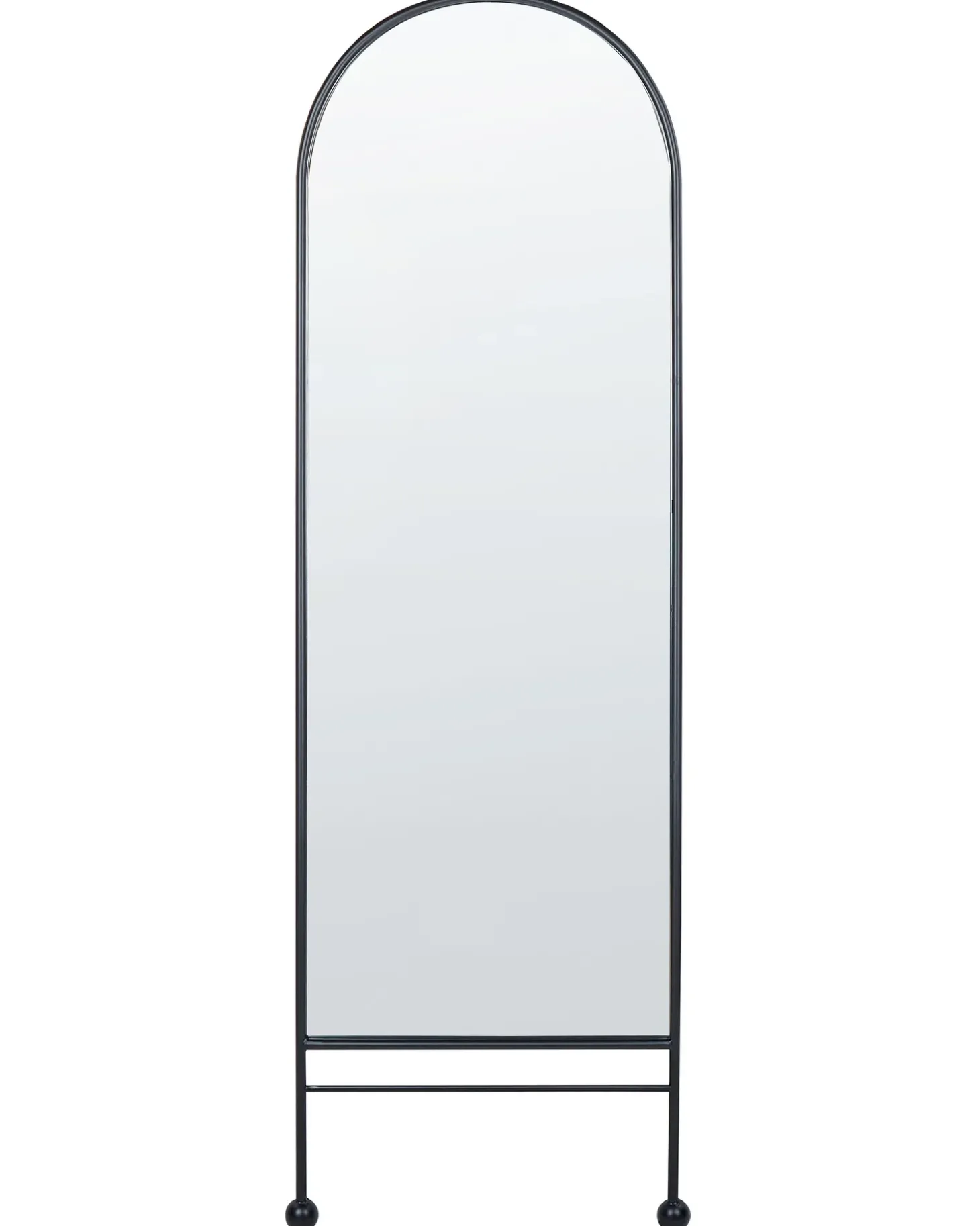 Vægspejl JARNAGES 45 cm 145 cm Metal Sort