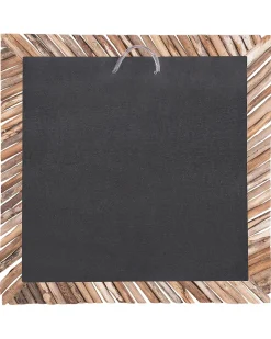 Vægspejl KANAB 60 cm 60 cm Teaktræ Brun