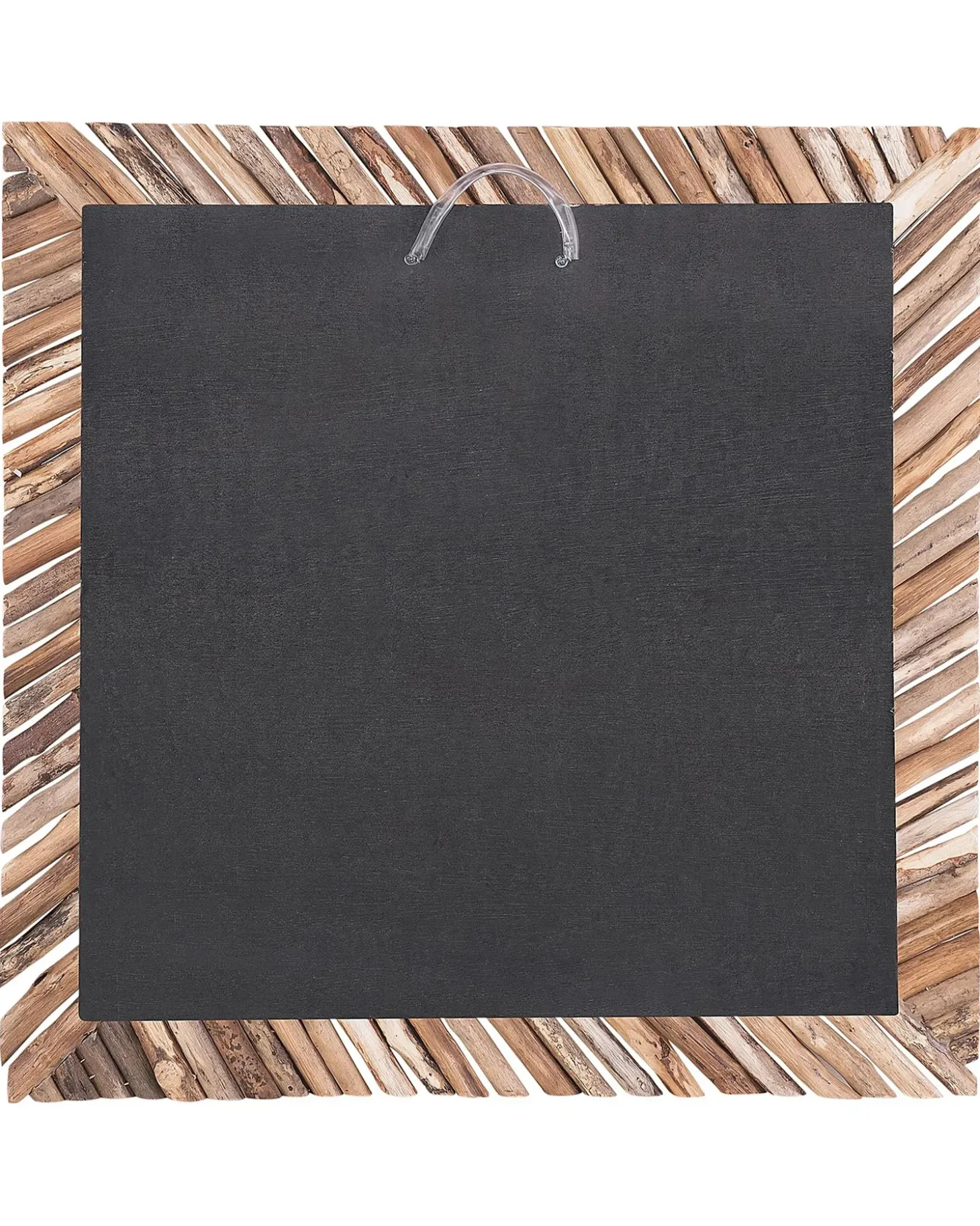 Vægspejl KANAB 60 cm 60 cm Teaktræ Brun