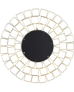 Vægspejl LABRIT 90 cm 90 cm Metal Guld