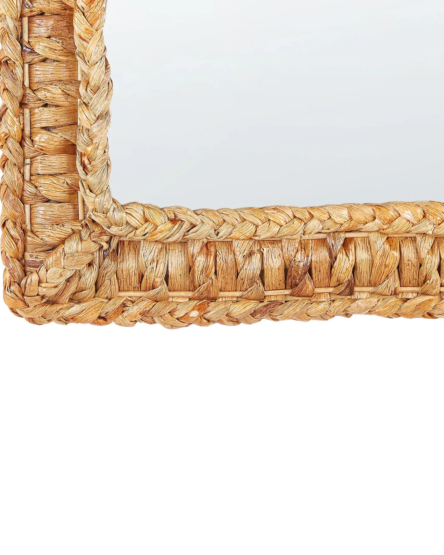 Vægspejl LANGLI 52 cm 52 cm Flet Naturlig